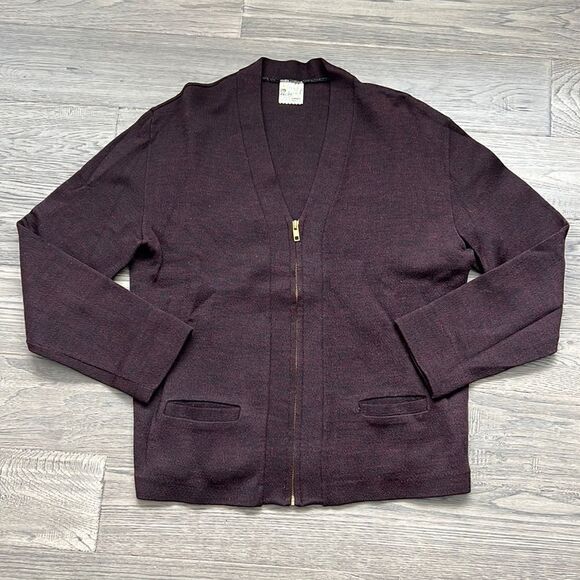 🔥rosynel🔥 | Vintage black and burgundy blend  cardigan - Picture 1 of 12